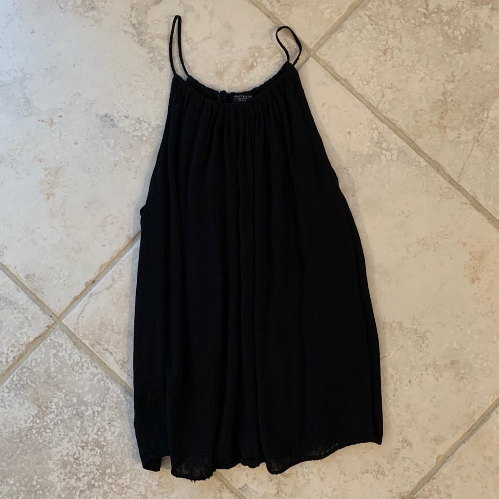 Ann Taylor Petite XS Black Tank Top - Picture 2 of 5